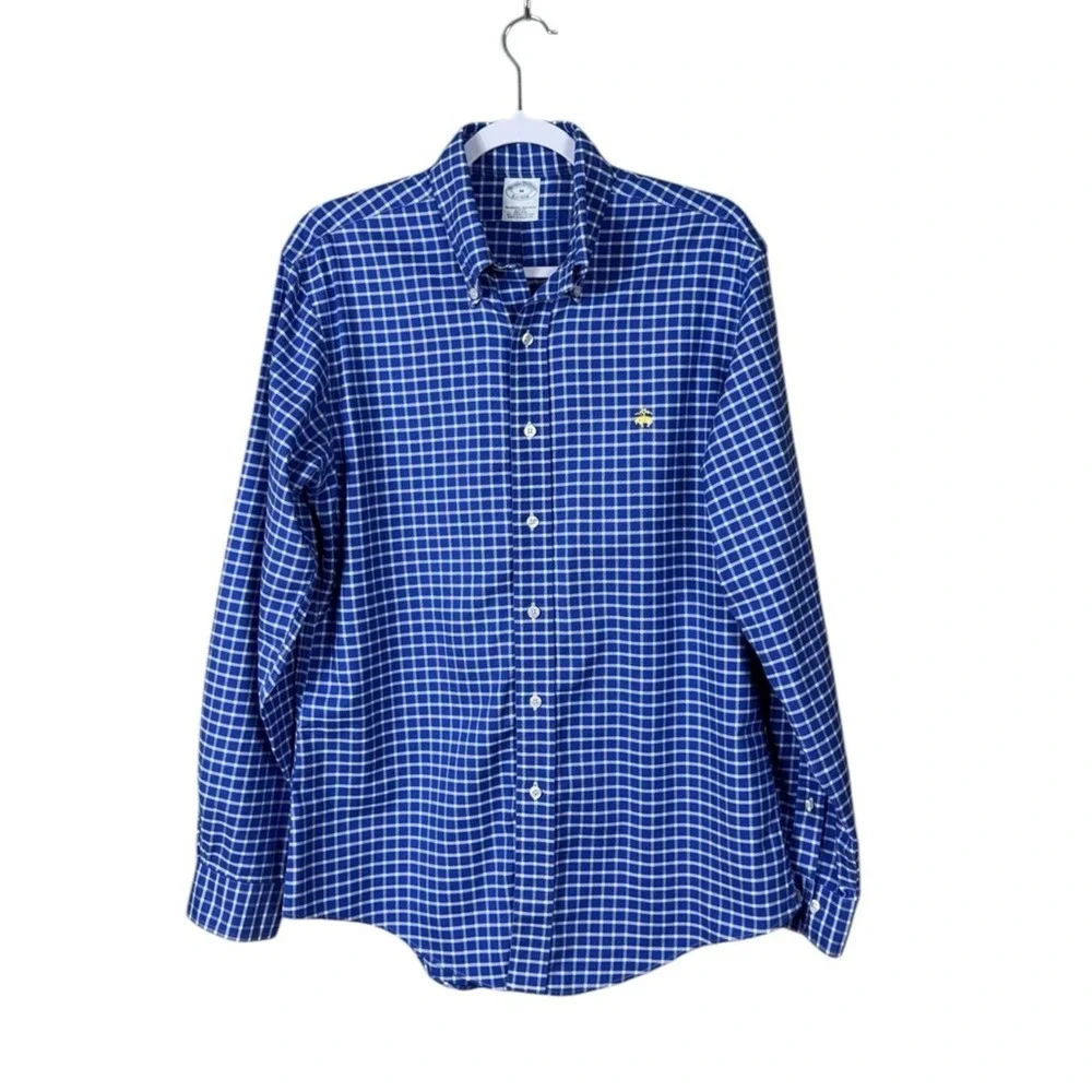 Brooks Brothers Men Original Polo Shirt Button Up Medium Slim Preppy Ivy League - Picture 2 of 7
